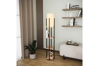 Lampadaire - Noir et marron