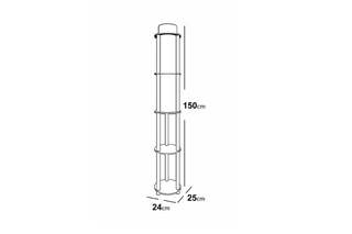 Lampadaire - Imitation noyer