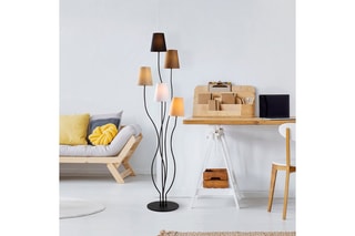 Lampadaire Bonibon - Noir et marron