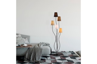 Lampadaire Bonibon - Noir et marron