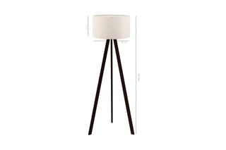 Lampadaire trépied Ayd - Crème