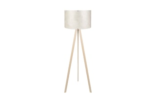 Lampadaire trépied Ayd-1806 - Beige et doré