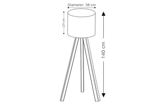Lampadaire Ayd - Marron