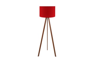 Lampadaire trépied Ayd-1571 - Rouge et marron