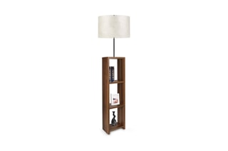 Lampadaire Ayd - Marron et écru