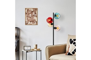 Lampadaire Benek - Noir - 4 x 40 W