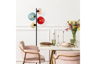 Lampadaire Benek - Noir - 4 x 40 W