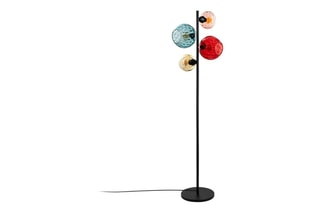 Lampadaire Benek - Noir - 4 x 40 W