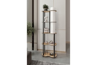 Lampadaire - Imitation noyer