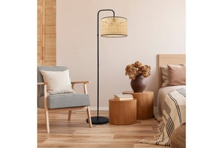 Lampadaire - Beige et noir
