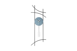 Horloge murale  Bleu et gris