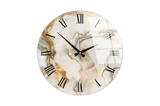 Horloge - 40 cm - Ecru