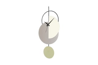 Horloge murale Madeco - Beige et gris