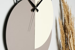 Horloge murale Madeco - Beige et gris