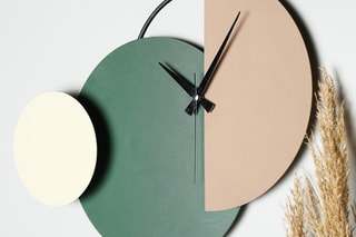Horloge murale Mateen - Vert et beige