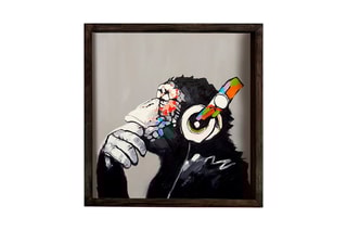 Peinture décorative encadrée en MDF Isabelle