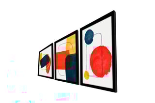 3 tableaux en MDF Hugo - 38 x 53 cm