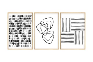 3 tableaux Huhu - 50 x 70 cm