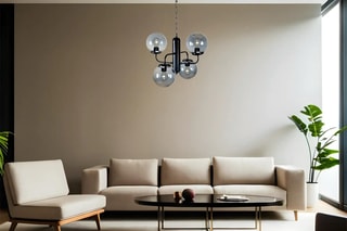 Suspension Pekin 4 - Noir