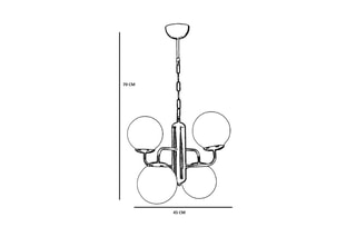 Suspension Pekin 4 - Noir