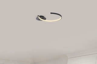 Plafonnier LED Moon - Noir
