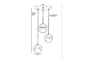 Suspension Küre 3 - Doré