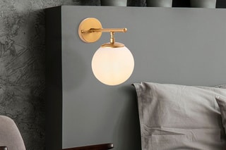 Applique murale Roe - Doré et blanc