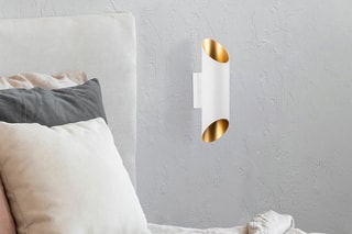 Applique murale Cut - Blanc et doré