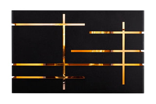 Applique murale - Noir et doré