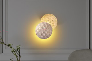 Applique murale LED Yosma - Blanc et doré