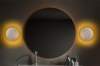 Applique murale LED Yosma - Blanc et doré