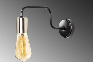 Applique murale Denge - Noir et nickel