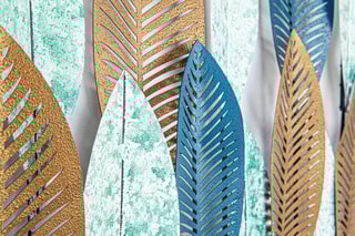 Décoration murale Bilge - Bleu et doré