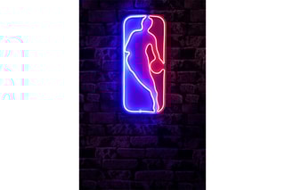 Néon mural fluorescent The Logo Jerry West - Bleu et rouge