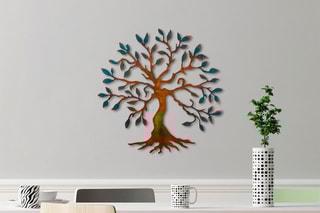 Décoration murale - Marron et vert foncé