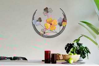 Décoration murale Haiyang 2 Marron et jaune