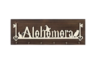 Porte-clés mural en bois - Naturel