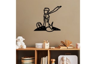 Décoration murale Le Petit Prince - Noir