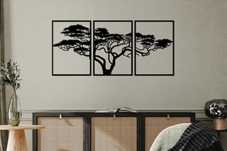 Décoration murale Acacia Tree - Noir