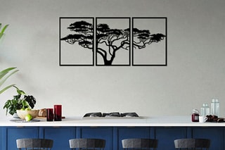 Décoration murale Acacia Tree - Noir