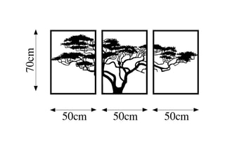 Décoration murale Acacia Tree - Noir