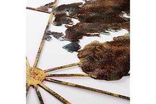 Décoration murale World Map - Marron