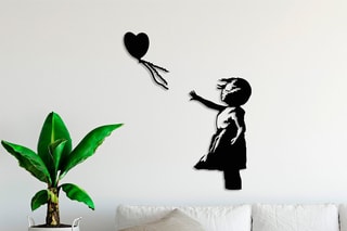 Décoration murale Banksy Noir