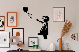 Décoration murale Banksy Noir