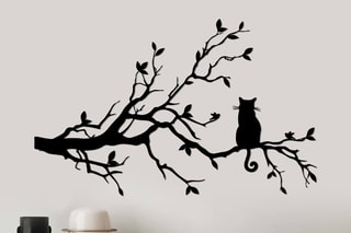 Décoration murale Cat 12 - Noir