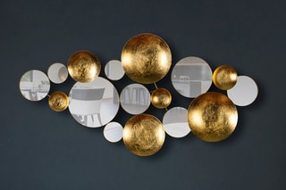Décoration murale Infinity 1
 - Doré et blanc