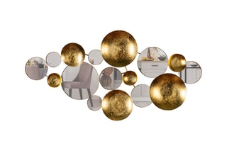 Décoration murale Infinity 1
 - Doré et blanc