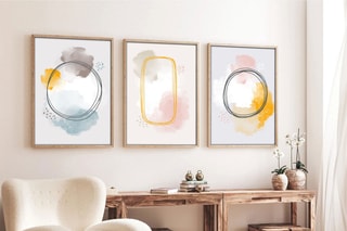 3 tableaux en bois massif