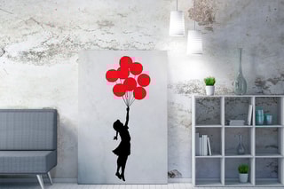 Tableau "Flying balloon girl" - Banksy