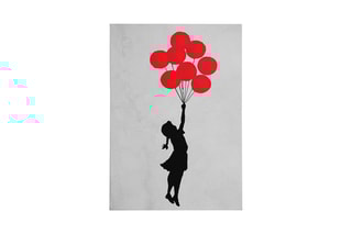 Tableau "Flying balloon girl" - Banksy